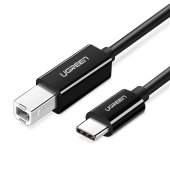 UGREEN US241 USB-C - USB-B Nyomtatókábel 2m Fekete